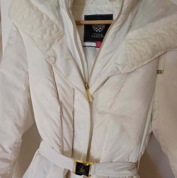 š¤LUSCIOUS WINTER WHITE VINCE CAMUTO DOWN COATš¤ - Picture 4 of 16